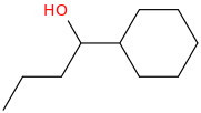 α-propylcyclohexanemethanol molecular structure