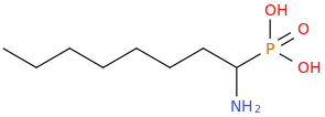 (1-AMINOOCTYL)PHOSPHONIC ACID molecular structure