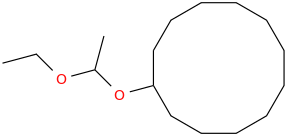(1-ethoxyethoxy)cyclododecane molecular structure