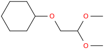 (2,2-dimethoxyethoxy)cyclohexane molecular structure