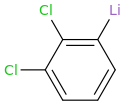 (2,3-dichlorophenyl)lithium molecular structure