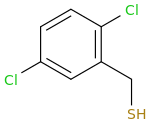 (2,5-dichlorophenyl)methanethiol molecular structure