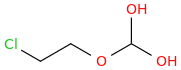 (2-chloroethoxy)methanediol molecular structure