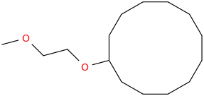 (2-methoxyethoxy)cyclododecane molecular structure