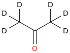 (2H6)acetone molecular structure