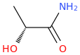 (2R)-2-hydroxypropanamide molecular structure