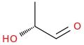 (2R)-hydroxypropanal molecular structure