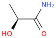 (2S)-2-hydroxypropanamide molecular structure