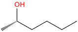 (2S)-hexan-2-ol molecular structure