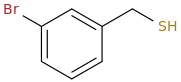 (3-Bromophenyl)methanethiol molecular structure