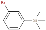 (3-bromophenyl)trimethylsilane molecular structure