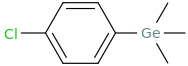 (4-Chlorophenyl)trimethylgermane molecular structure