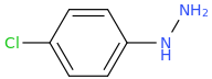 (4-chlorophenyl)hydrazine molecular structure