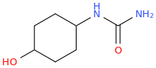 (4-hydroxycyclohexyl)urea molecular structure