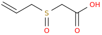 (ALLYLSULFINYL)ACETIC ACID molecular structure