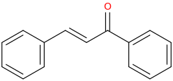 (E)-chalcone molecular structure