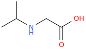 (ISOPROPYLAMINO)ACETIC ACID molecular structure