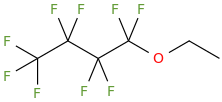 (Perfluorobutoxy)ethane molecular structure