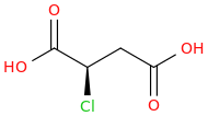 (R)-2-CHLOROSUCCINIC ACID molecular structure