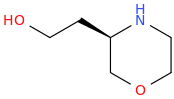 (R)-3-Hydroxyethylmorpholine molecular structure
