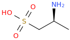 (S)-2-AMINOPROPYLSULFONIC ACID molecular structure