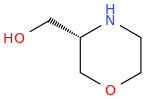 (S)-3-Hydroxymethylmorpholine molecular structure