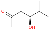 (S)-4-Hydroxy-5-methyl-2-hexanone molecular structure