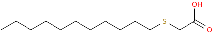 (UNDECYLTHIO)-ACETIC ACID molecular structure
