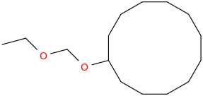 (ethoxymethoxy)cyclododecane molecular structure