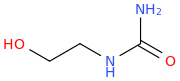 (hydroxyethyl)urea molecular structure
