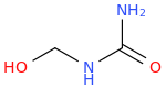 (hydroxymethyl)urea molecular structure