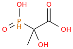 (hydroxyphosphinyl)lactic acid molecular structure
