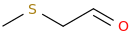 (methylthio)acetaldehyde molecular structure