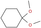 1,1-Dimethoxycyclohexane molecular structure