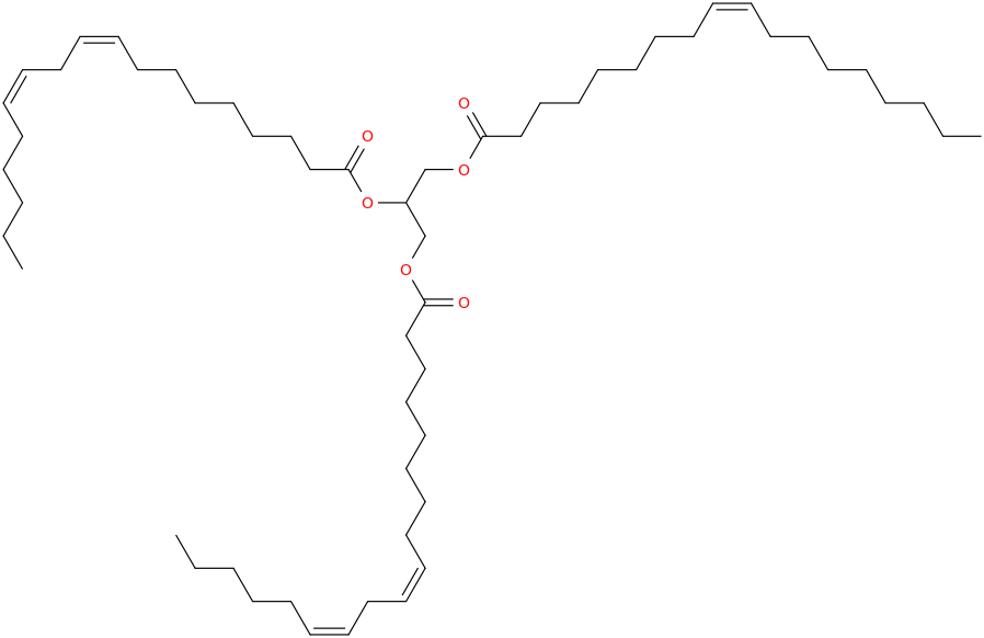 1,2-DILINOLEOYL-3-OLEOYL-RAC-GLYCEROL molecular structure