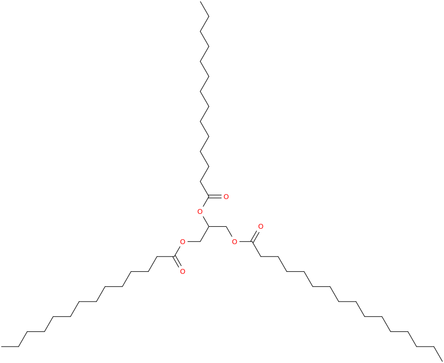 1,2-DIMYRISTOYL-3-PALMITOYL-RAC-GLYCEROL molecular structure