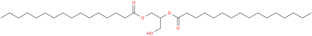 1,2-DIPALMITOYL-RAC-GLYCEROL molecular structure