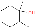 1,2-dimethylcyclohexan-1-ol molecular structure