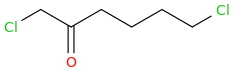 1,6-dichlorohexan-2-one molecular structure