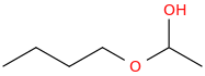 1-Butoxyethanol molecular structure