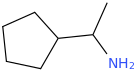 1-Cyclopentylethylamine molecular structure