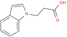 1-INDOLEPROPIONIC ACID molecular structure