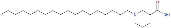 1-OCTADECYLNIPECOTAMIDE molecular structure