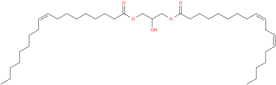 1-OLEOYL-3-LINOLEOYL-RAC-GLYCEROL molecular structure