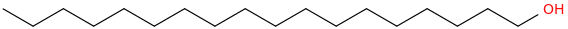 1-Octadecanol molecular structure