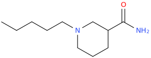 1-PENTYLNIPECOTAMIDE molecular structure
