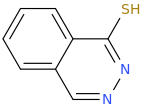 1-PHTHALAZINETHIOL molecular structure