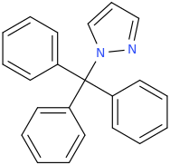 1-Tritylpyrazole molecular structure