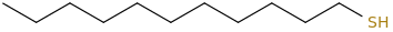 1-Undecanethiol molecular structure
