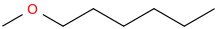1-methoxyhexane molecular structure